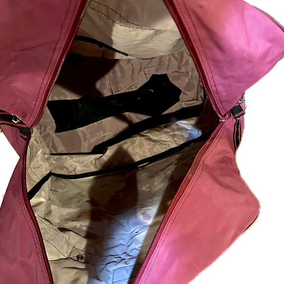 VTG EXPANDABLE ROLLING TRAVEL LUGGAGE BAG WHEELS FUSHIA PURPLE PINK 20”x11”x 24” - Picture 11 of 14